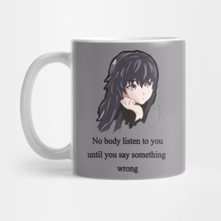 sad sorrow t-shirt Mug